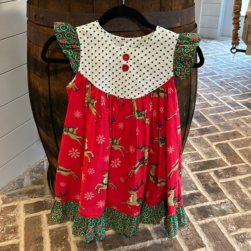 Eleanor Rose Christmas Dress size 7/8 Girls